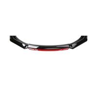 AWCYRHI Front Bumper Spoiler Lip, For Vauxhall Astra/Corsa/Combo/Crossland/Grandland Auto Front Splitter Spoiler Lip Kit, Front Bumper Spoiler Splitter Lip Kit,C/black Red