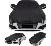 AWCYRHI Outdoor Car Cover, for Peugeot Partner Tepee (2008-2018) Car Covers Waterproof Outdoor All Weather Windproof Snowproof UV Protection Full Car Covers Fit,Black