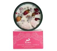 Ancient Wisdom Magic Candle with Flowers and Gems Hop Hare - Handmade Soy Wax Candle - 9x5cm (The Lovers)