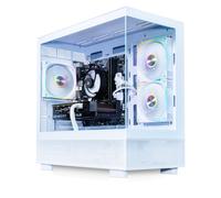 AWD-IT 3D Glass Ryzen 5 5500 NVIDIA GeForce RTX 5060 8GB White Gaming PC
