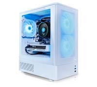 AWD-IT Aether AMD Ryzen 7, NVIDIA RTX 5060 Ti 8GB, 32GB RAM & 1TB SSD - Windows 11 PreBuilt White Gaming PC