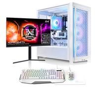 AWD-IT ARCTIC FRAME, AMD Ryzen 5700X, NVIDIA RTX 5060 TI 8GB, 24" 240Hz Monitor Next Day White Gaming PC Package