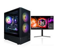 AWD-IT Erebus AMD Ryzen 7, NVIDIA RTX 5060 Ti, 32GB RAM, 1TB SSD - Windows 11 PreBuilt Gaming PC with 240Hz Gaming Monitor