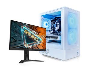 AWD-IT Khione Ryzen 5 RTX 5060, 16GB RAM, 1TB SSD, Windows 11 PreBuilt Gaming PC with 180Hz Gaming Monitor