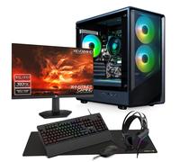 AWD-IT Level UP Intel Core i3 14100F RTX 3050 6GB DDR4 PC Monitor Package for Gaming