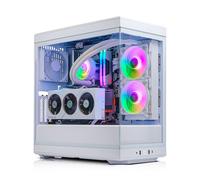 AWD-IT Y40 Snow White Ryzen 5 8400F RTX 5070 12GB AI White Desktop PC for Gaming