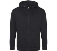 AWD Men's AWD College Full Zip Zoodie {JH050} - Jet Black - Large
