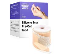 AWD Silicone Scar Sheets for Surgical Scars - Medical Grade Silicone Scar Tape for C Section, Tummy Tuck Tape, Keloid Treatment - Silicone Skin Patches After Surgery Must Haves (1.6" x 120" Roll)
