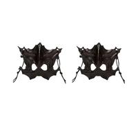 AWDFGDI 1pcs Halloween Skull Party Mask Anime Dragon God Skeleton Half Face Bones Animal Cosplay Dance Party Costume Props(F 2PCS)