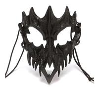 AWDFGDI 1pcs Halloween Skull Party Mask Anime Dragon God Skeleton Half Face Bones Animal Cosplay Dance Party Costume Props(B)