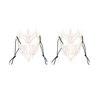 AWDFGDI 1pcs Halloween Skull Party Mask Anime Dragon God Skeleton Half Face Bones Animal Cosplay Dance Party Costume Props(A 2PCS)