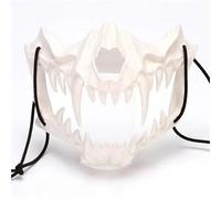 AWDFGDI 1pcs Halloween Skull Party Mask Anime Dragon God Skeleton Half Face Bones Animal Cosplay Dance Party Costume Props(StyleG)