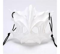 AWDFGDI 1pcs Halloween Skull Party Mask Anime Dragon God Skeleton Half Face Bones Animal Cosplay Dance Party Costume Props(E)