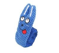 AWDFGDI Dog educational feeder interactive toy indestructible plush sound squeaking puppy toy suitable for folding snail dog(Blue)