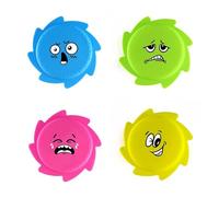 AWDFGDI Multi-color dog frisbee toys-exclusive fun interactive toys for small dogs, puppy training, chew-resistant frisbee pet gifts bring playful joy(SSFP-BQ.4IN1)