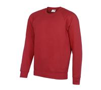 Academy Crew Neck Raglan Sweatshirt AWDis Dark Red M