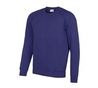 AWDis Academy Raglan Sweatshirt Standard Round Neck Youth TOP Casual Sports Wear