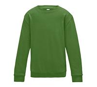 Just Hoods by AWDIS Boy's Kids Sweatshirt - Kelly Green - Medium