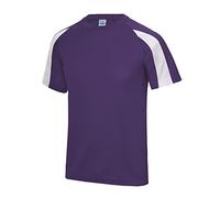 AWDis Contrast Cool T Purple/Arctic White