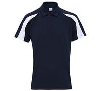 AWDis Cool Contrast Polo French Navy/Arctic White