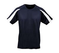 AWDis Cool Contrast T-Shirt JC003 French Navy/Arctic White XXL