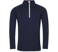AWDis Cool Men's Half Zip Sweat Top in Navy | Size: XL AWDis Cool Navy XL