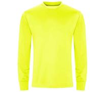 AWDis Cool Men's Long-Sleeved Active T-Shirt in Yellow | Size: Large AWDis Cool Yellow L