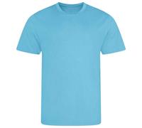 AWDis Cool Men's Plain Burnt Orange T-Shirt in Mid Blue | Size: XS AWDis Cool Mid Blue XS