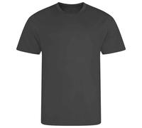 AWDis Cool Men's Plain Light Brown T-Shirt in Charcoal | Size: Medium AWDis Cool Charcoal M