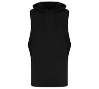 AWDis Cool Men's Urban Sleeveless Hoodie in Black | Size: Medium AWDis Cool Black M