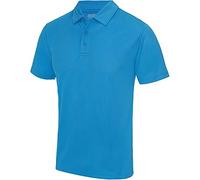 AWDis Just Cool JC040 Mens Cool Polo Shirt - Sapphire Blue - XL