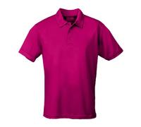 Mens Plain Polyester Breathable Wicking Athletic Sports Polo Shirt with Collar