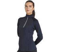 AWDis Cool Women's Cool-Flex Half Zip Long-Sleeved Base Layer Top in Navy | Size: 8 AWDis Cool Navy 8