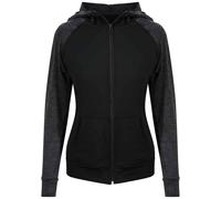 AWDis Cool Womens/Ladies Zoodie Contrast Full Zip Hoodie PC5329