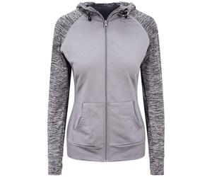 AWDis Cool Womens/Ladies Zoodie Contrast Full Zip Hoodie PC5329