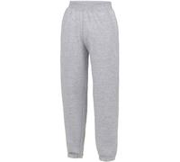 AWDis Heather Cuffed Jogging Bottoms in Grey | Size: 9-10 Years AWDis Grey 9-10 Years