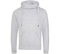 AWDis Hoods Mens Cross Neck Hoodie (XL) (Heather Grey)