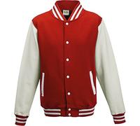 AWDis JH043MOXN / BURM, Men's Jacket, Multicolored (Fire Red/White), X-Small