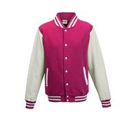 AWDis JH043MOXN / BURM, Men's Jacket, Multicolored (Hot Pink/White), Large