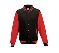 AWDis JH043MOXN / BURM, Men's Jacket, Multicolored (Jet Black/Fire Red), XXX-Large