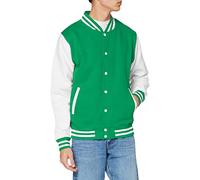 AWDis JH043MOXN / BURM, Men's Jacket, Multicolored (Kelly Green/White), Medium