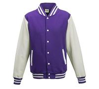 AWDis JH043MOXN / BURM, Men's Jacket, Violet (Purple/White), Small