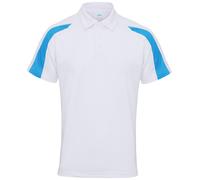 Polo Just Cool Contrast Blanc S