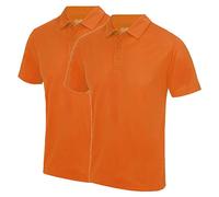 AWDis Just Cool JC040 Cool Polo Shirt 2 Pack - Orange Crush - Medium