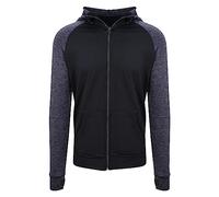 AWDis Just Cool Cool Contrast Zoodie Male Jet Black L