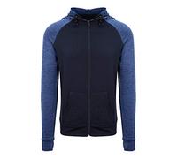 AWDis Just Cool Mens Contrast Zoodie (L) (Navy/Navy Melange)