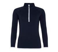 Just Cool Women's Cool 1/2 Zip Sweat Charcoal/jet Black XS JC036MCHA/JEBXS