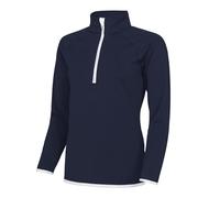 Just Cool Half Zip Sweatshirt AWDis Navy XS