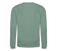 AWDis Just Hoods Childrens/Kids Plain Crew Neck Sweatshirt (9-11 Years) (Dusty Green)