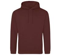 Awdis Just Hoods College Hoodie Chocolate Fudge Brownie Cotton Blend Unisex
